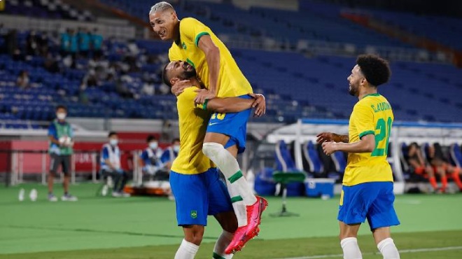 Brazil &#34;hành hạ&#34; Đức ở Olympic, Richarlison lập hat-trick tuyệt đỉnh - 4