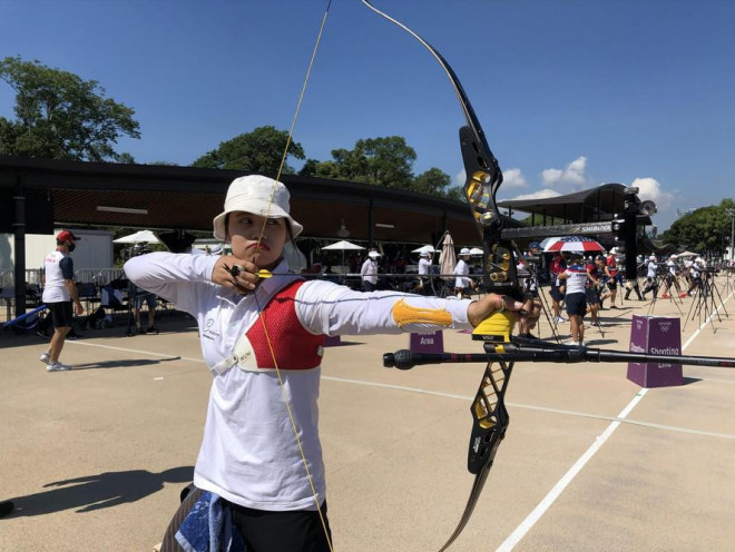 Cung thủ Ánh Nguyệt sẽ “mở hàng” cho Thể thao Việt Nam tại Olympic Tokyo Ảnh: Thu Sâm/Đoàn TTVN