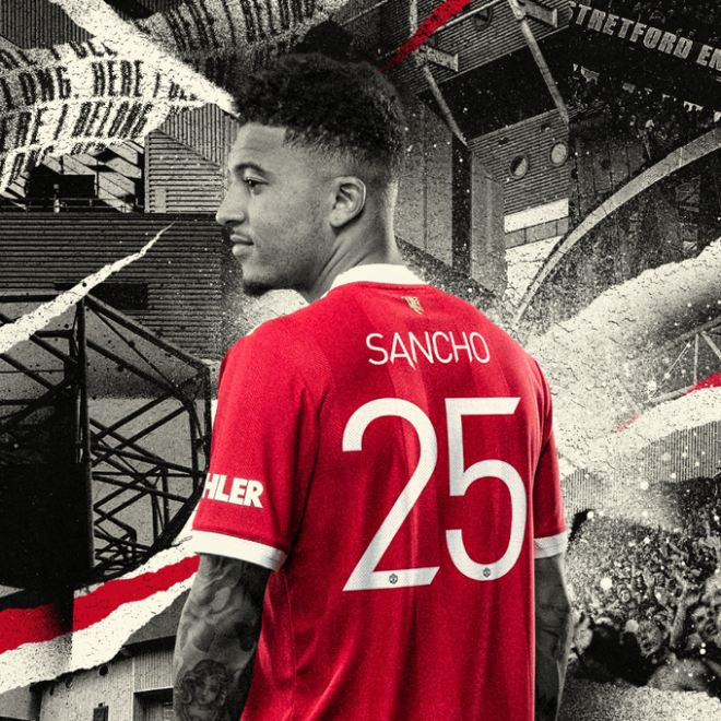 Sancho mặc áo số 25 ở MU