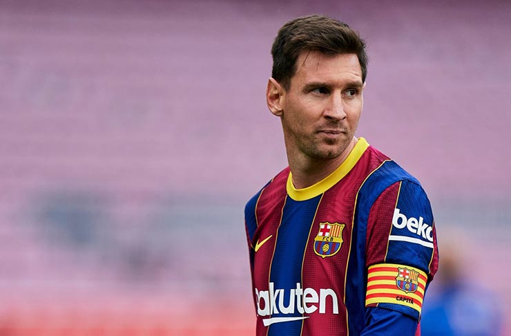 Messi đang là cầu thủ tự do và Barca chưa thể ký hợp đồng với anh
