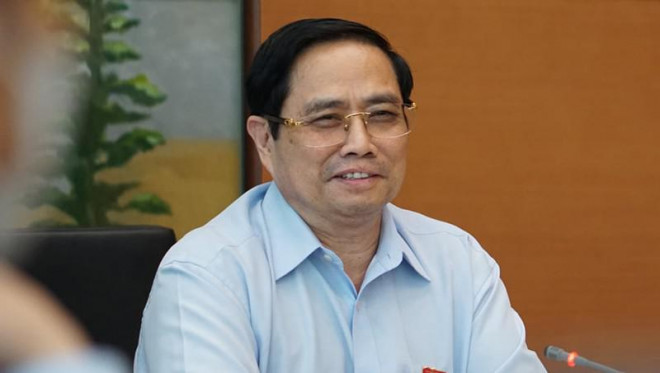 Thủ tướng Phạm Minh Chính tại phiên thảo luận tổ chiều 24-7. Ảnh: Hoàng Hải