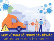 Tin tức trong ngày - [Infographic] Những lỗi người dân dễ mắc khi cách ly toàn xã hội và mức phạt