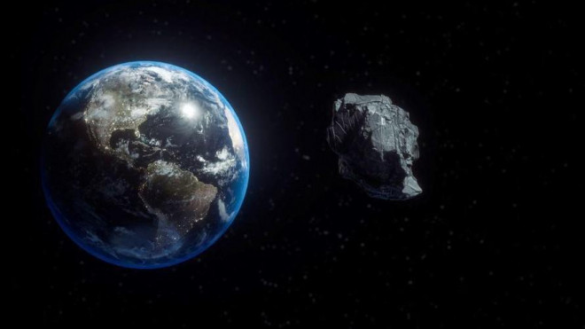 Mô phỏng một tiểu hành tinh lao vào Trái đất.