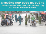 Tin tức trong ngày - TP.HCM: Thông tin chính xác, cụ thể những ai được ra đường từ 18h - 6h (26/7 - 1/8)