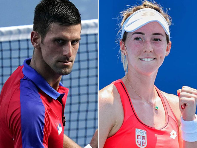 Djokovic liên tiếp tham dự 2 nội dung đơn nam, đôi nam nữ (cùng&nbsp;Nina Stojanovic) trong ngày 28/7