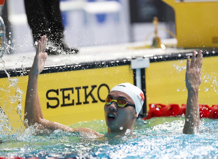 Huy Hoàng thất bại ở vòng loại nội dung 800m bơi tự do nam tại Olympic năm nay