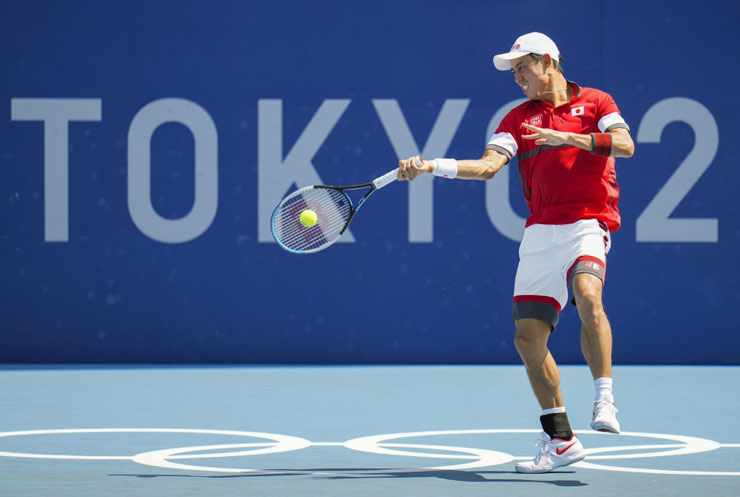 Đại diện nước chủ nhà Nishikori vượt qua vòng 3 và sẽ chờ đợi Djokovic ở tứ kết Olympic Tokyo