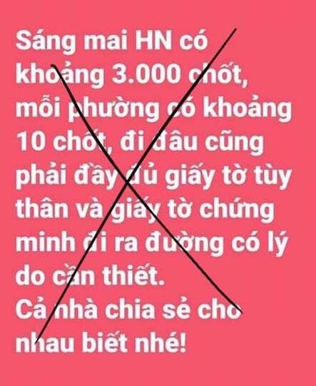 Bà T. đăng thông tin sai sự thật trên Facebook