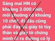 Tin tức trong ngày - Xử phạt người phụ nữ tung tin sai sự thật “Hà Nội lập 3.000 chốt kiểm soát”