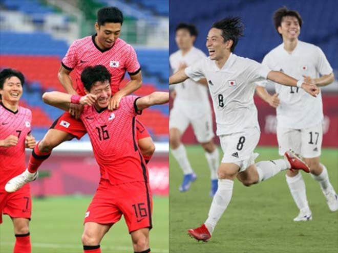 Hàn Quốc &amp; Nhật Bản góp mặt ở vòng knock-out môn bóng đá nam Olympic giờ là chuyện thường