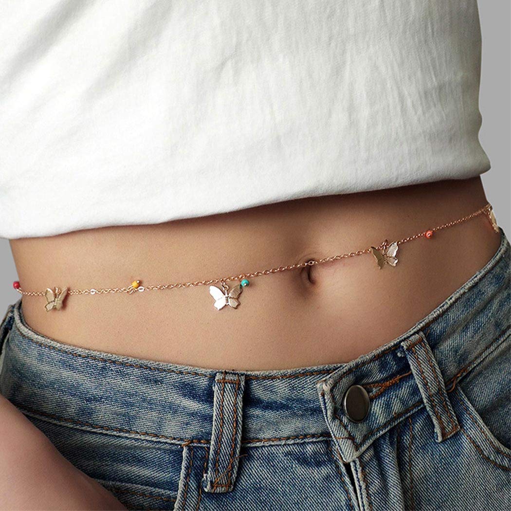 Người ta thường lựa chọn croptop hở bụng để khéo khoe belly chain.