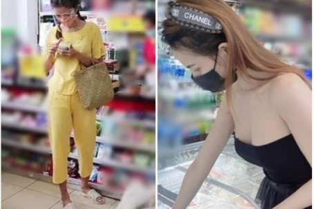 Hoa hậu Phan Thị Mơ diện đầm quây đi siêu thị, Minh Tú lại xuề xòa xỏ dép tổ ong