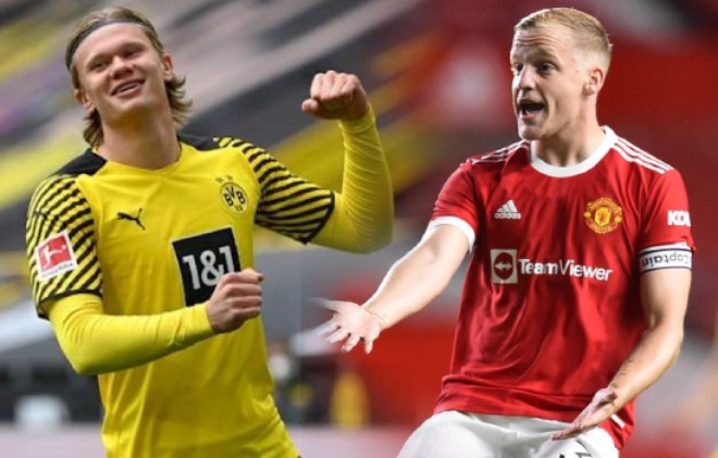 Dortmund sẵn sàng để Haaland tới MU nếu Van De Beek ra đi theo chiều ngược lại