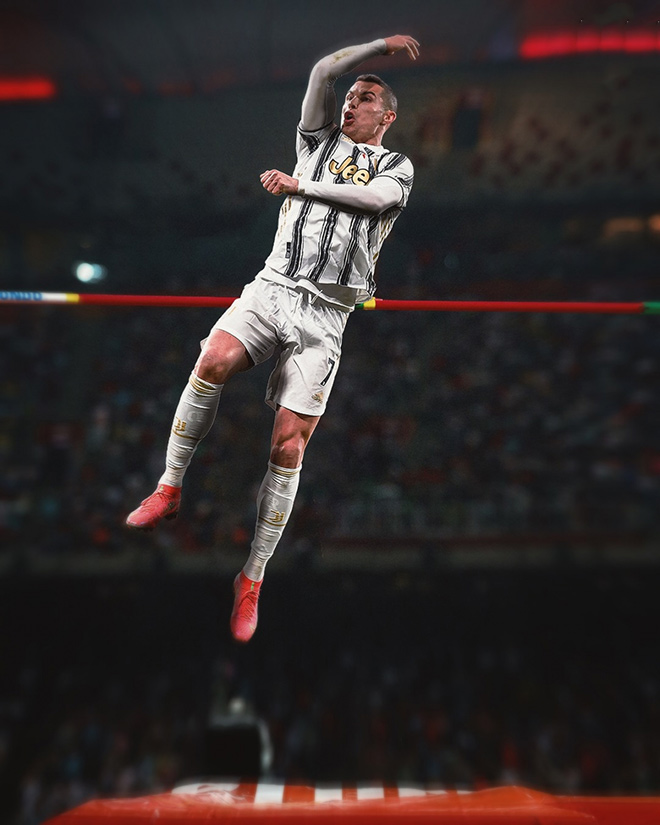 Ronaldo đi thi nhảy cao ở Olympics.
