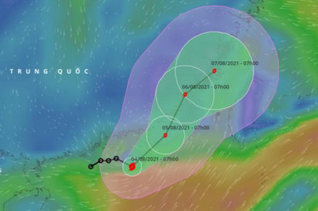 Biển Đông chính thức hứng bão số 4 Lupit