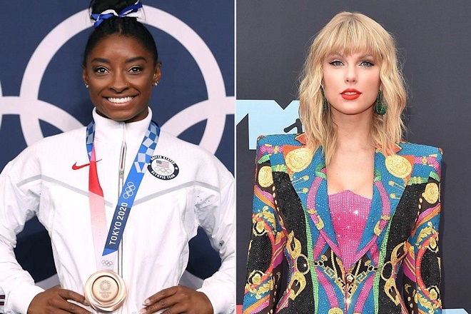 Simone Biles và Taylor Swift