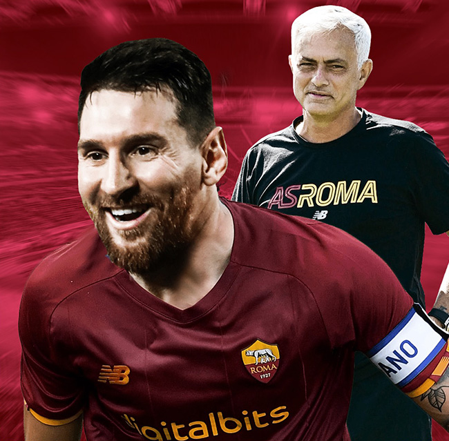 Mourinho muốn Messi đến AS Roma làm đội trưởng.
