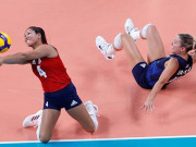 Thể thao - Video bán kết bóng chuyền nữ Olympic Serbia - Mỹ: Kịch tính set 3, vé chung kết xứng đáng