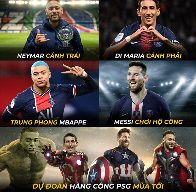 Với hàng công này của PSG thì hàng thủ nào chống đỡ nổi.