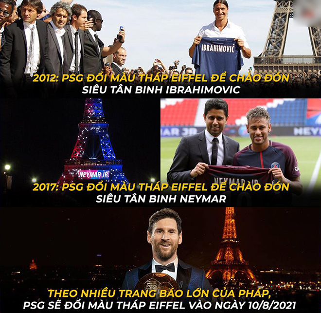 PSG đã chuẩn bị cho lễ ra mắt Messi gia nhập đội bóng.