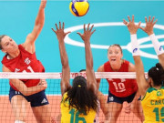 Thể thao - Video chung kết bóng chuyền nữ Olympic Brazil - Mỹ: 3 set chóng vánh, HCV lịch sử