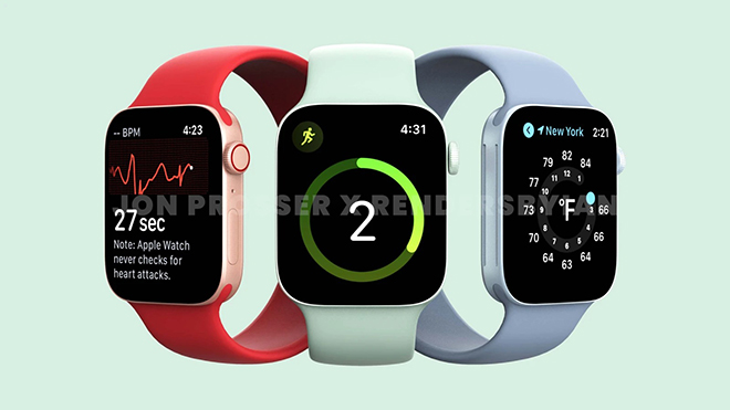 Ảnh mô hình&nbsp;Apple Watch Series 7.