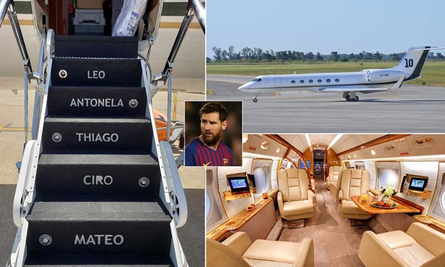 Máy bay của Messi thuộc dòng Embraer Legacy 650 với tổng trị giá lên tới gần 15 triệu USD.

