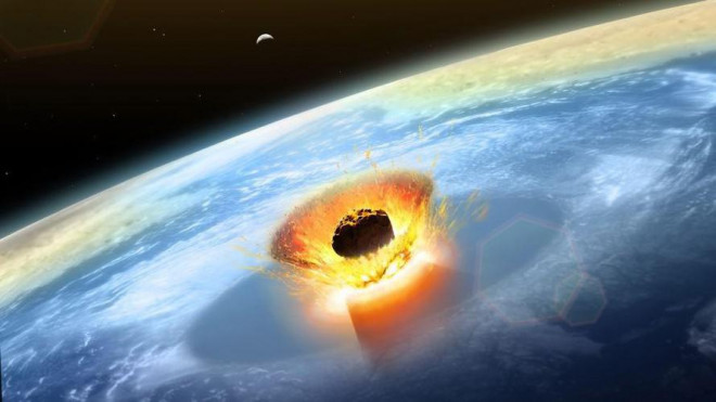 Tiểu hành tinh lao vào Trái đất gây các trận Đại hồng thủy và khiến khủng long tuyệt chủng.