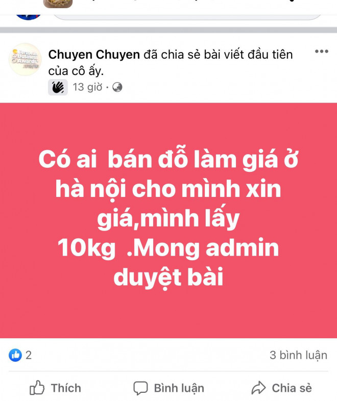 Không ít người phải đăng bài lên các hội nhóm để nhờ giúp đỡ việc đặt mua đậu xanh và&nbsp;chia sẻ lý do làm giá đỗ tại nhà.