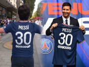 Bóng đá - &quot;Cơn sốt&quot; Messi ở Paris hoa lệ: Áo đấu M30 giá đắt vẫn &quot;cháy hàng&quot; sau 20 phút