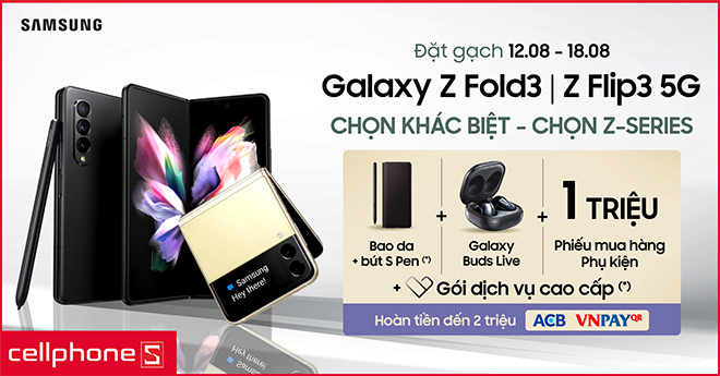 Đặt trước Galaxy Z Fold 3 | Galaxy Z Flip 3 giá tốt tại cellphones