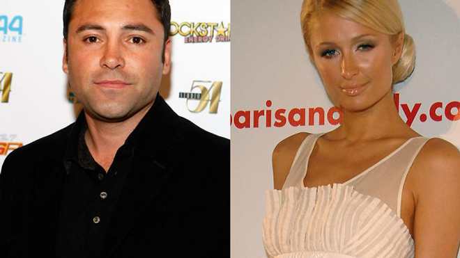 De La Hoya từng hẹn hò với Paris Hilton, người "tình 1 đểm" của Ronaldo