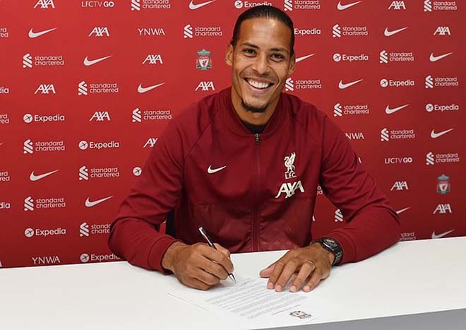 Van Dijk ký hợp đồng gia hạn với Liverpool