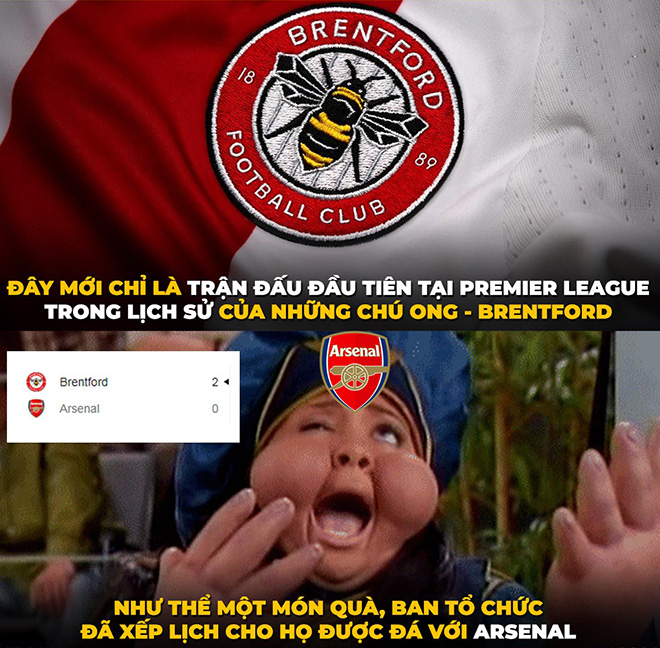 Món quà của ban tổ chức Ngoại hạng Anh dành&nbsp;cho tân binh Brentford.