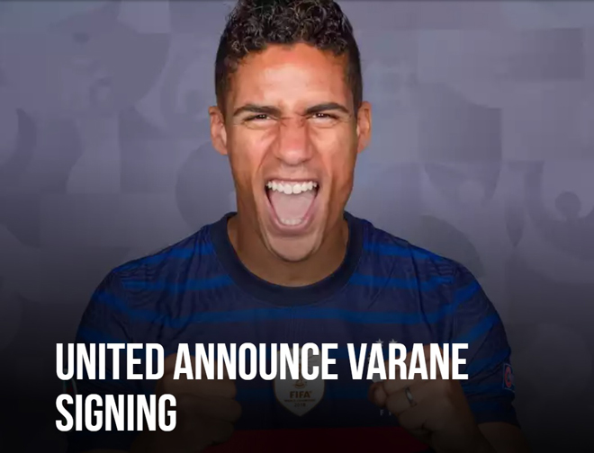 MU chính thức ra mắt Varane