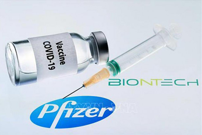 Vắc-xin&nbsp;Pfizer. Ảnh: TTXVN.