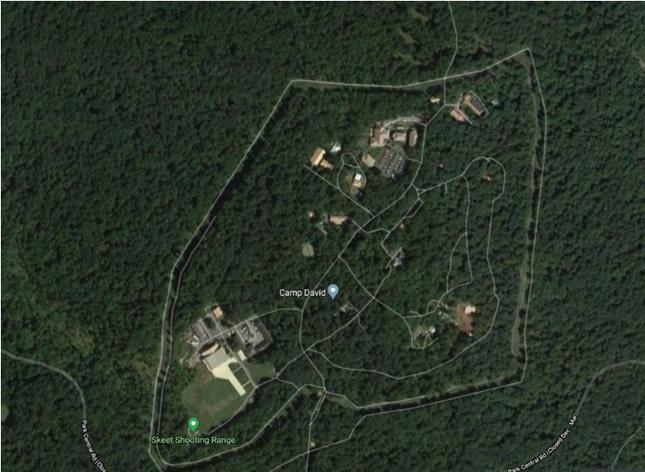 Trại David, nơi mọi người có lái xe qua cũng không được dừng. Ảnh: Google Maps.