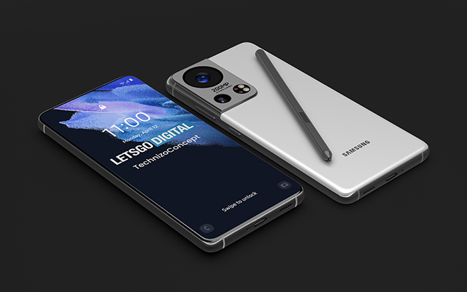 Ảnh concept Galaxy S22 Ultra.