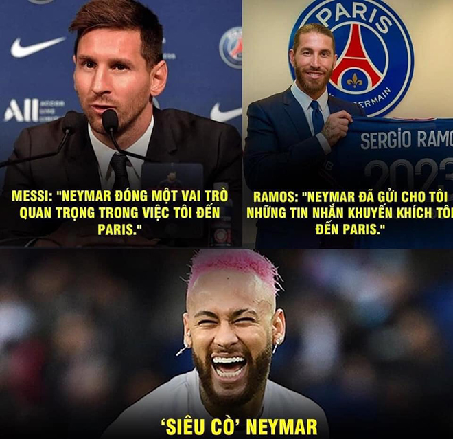 "Siêu cò Neymar" là người giúp PSG có được Messi và Ramos.