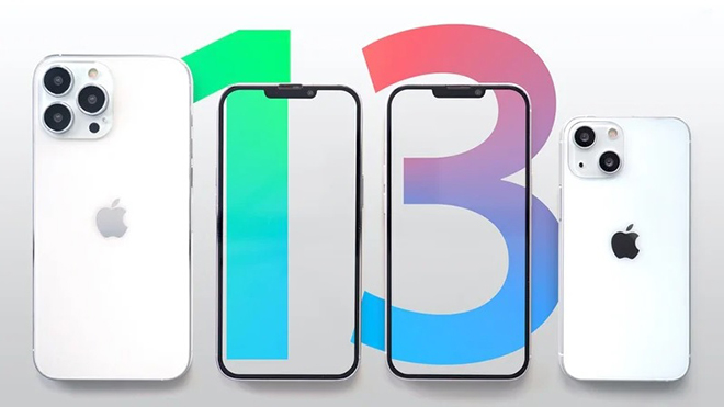 Ảnh concept bộ tứ iPhone 13 năm nay.