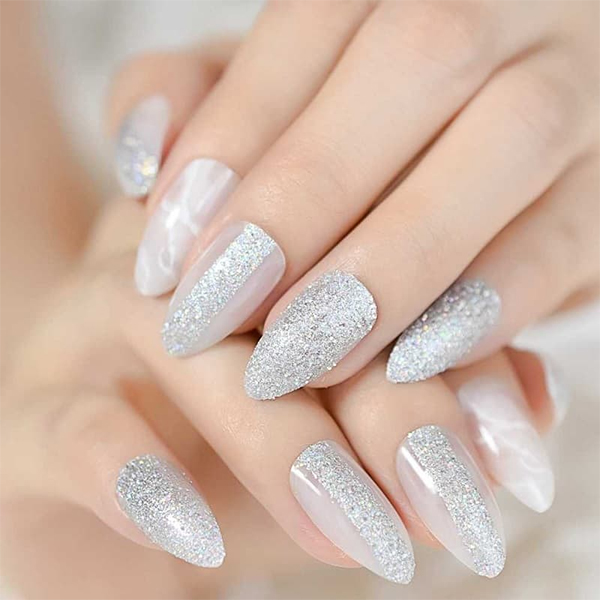 20 mẫu nail trắng đẹp thanh lịch tinh tế hot nhất hiện nay - 14