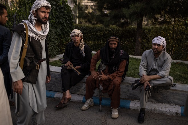 Các tay súng Taliban ở thủ đô Kabul, Afghanistan ngày 15.8.