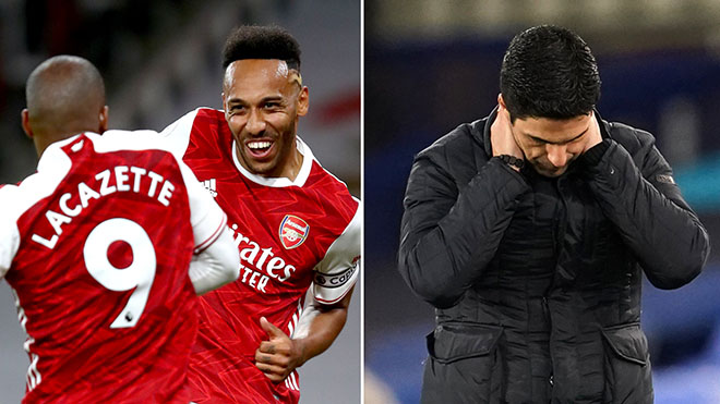 Bộ đôi Lacazette và Aubameyang không kịp dự trận derby London với Chelsea