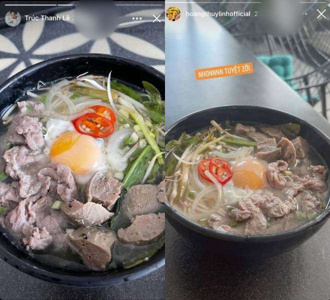 Món ăn giống nhau mà Gil Lê và Hoàng Thùy Linh chia sẻ trong cùng một thời gian 