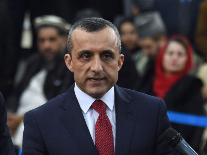 Phó Tổng thống thứ nhất của Afghanistan Amrullah Saleh tuyên bố ông là "tổng thống lâm thời hợp pháp" sau khi Tổng thống Ashraf Ghani rời khỏi đất nước. Ảnh: Reuters