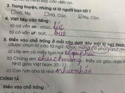 Giáo dục - du học - Giáo viên &quot;đứng hình&quot; vì bài tập điền từ vào chỗ trống, dân mạng lại khen quá &quot;hợp lý&quot;