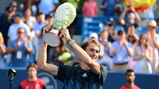 Alexander Zverev lần đầu tiên đăng quang Cincinnati Masters