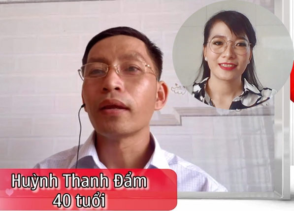 Ông mai hẹn hò tập 9 cùng Quyền Linh gặp gỡ cặp đôi ở Tây Ninh là Thanh Đẩm (40 tuổi) – kế toán và Ngọc Lành (31 tuổi) – nhân viên quản lý công ty sản xuất.
