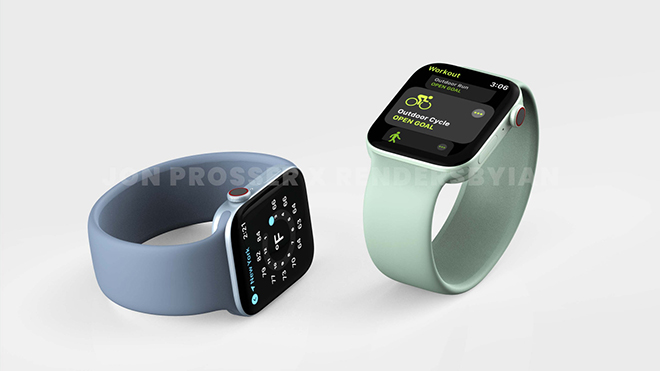 Apple Watch Series 7 sẽ có 2 kích cỡ màn hình mới.
