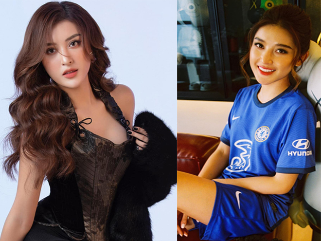 Huyền My nổi tiếng là một fan Chelsea lâu năm